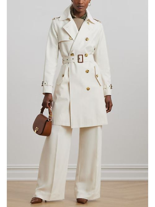 DOUBLE-BREASTED TRENCH COAT LAUREN RALPH LAUREN | 297967122004101 NATURAL